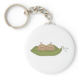 Two Peas In A Pod keychains