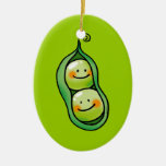 Two peas in a pod ornaments