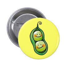 Two peas in a pod pin