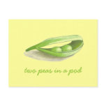 Two Peas in a Pod - save the date Postcard