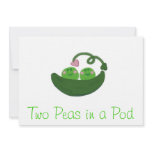 Two Peas in  Pod Invitations