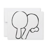 two ping-pong paddles icon invitations