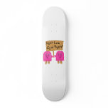 two pink equality skateboards