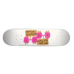 two pink equality skateboard