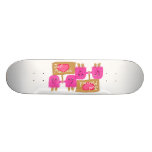 Two Pink Just Married Skate Decks