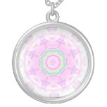 Two Pink Roses Silver-plated Necklace