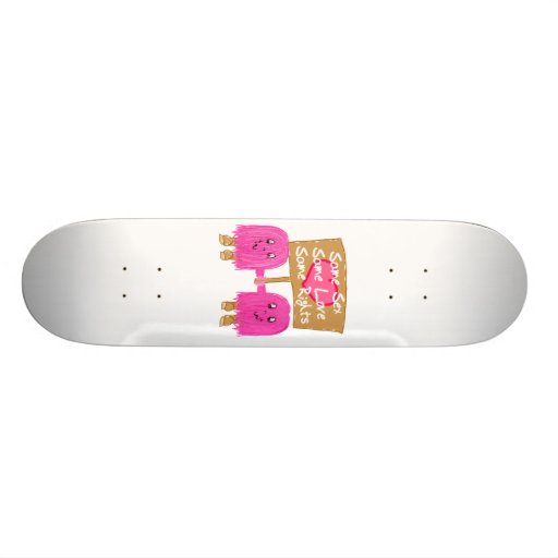 Two Pink Same Love Skate Deck
