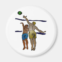 TWO PLAYERS REFRIGERATOR MAGNET