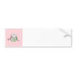 Two Poodles in a Hatbox Retro Art Print Bumper Stickers