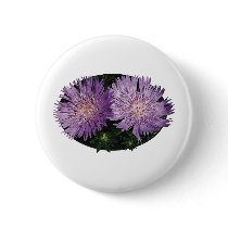 Two Purple Asters Buttons