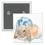 Two Rabbits Buttons