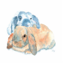 Two Rabbits Sculpture Photo Cut Outs