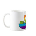 Two Rainbow Swans mugs