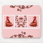 Two Red Bettas Filmstrip Mousepads