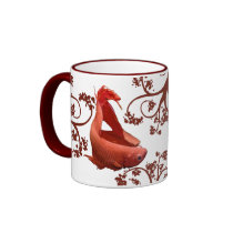 Two Red Bettas Coffee Mug