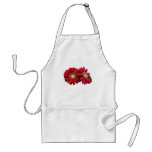 Two Red Daisies Apron