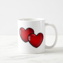 Two Red Hearts Mugs