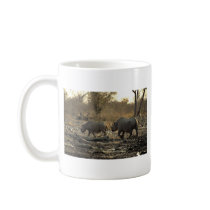 Two rhinos mugs