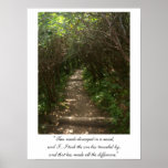 Two roads diverged in a wood Poster version 2 posters