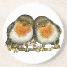 two robins drink coasters