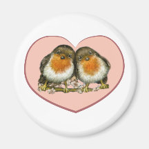 Two robins magnet