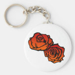 Two Roses Keychain