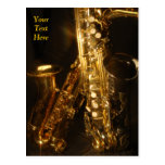 Two Saxaphones Postcard