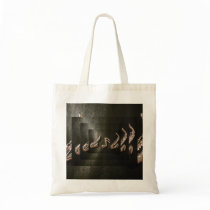 Two Saxophones with Musical Note Canvas Bag