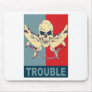 Two sharks and a skull-Double Trouble Mouse Mat