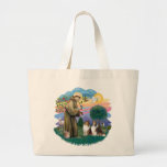 Two Shelties - St. Francis (ff) Canvas Bags