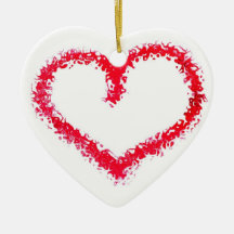 Two Sided Valentine Heart Ornament