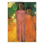Two Sisters by Gauguin, Vintage Impressionism Art Greeting Cards
