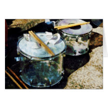 Two Snare Drums Greeting Cards