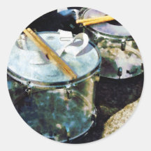 Two Snare Drums Sticker