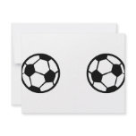 two soccer balls icon invitations