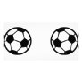 two soccer balls icon picture card