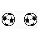 two soccer balls icon photo cards