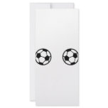 two soccer balls icon rack card template