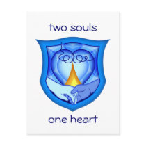 Two Souls One Heart Postcard