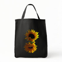 Two Sunflowers Dark Bags