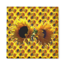 Two Sunflowers Magnets