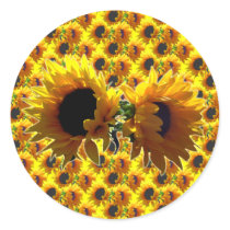 Two Sunflowers Stickers