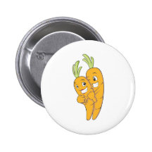 Two Sweet Carrot Lovers Buttons