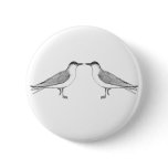 Two Terns  Pin Button Badge