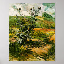 Two Thistles, Vincent Van Gogh Print