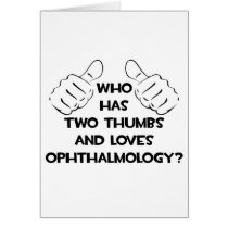 Two Thumbs and Loves Ophthalmology