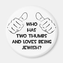 Two Thumbs .. Jewish Fridge Magnets