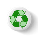 Two Tone Green on White Recycle button