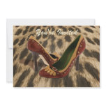 Two Toned Studded Leather Pumps on Fur invitations