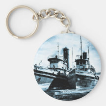 Two Tugs Key Chain
